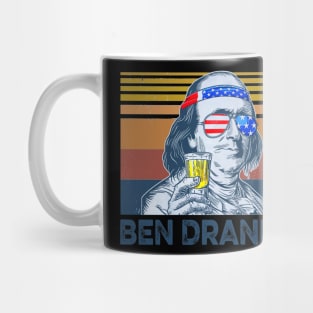 4th of July Shirts for Men Ben Drankin Benjamin Franklin Mug